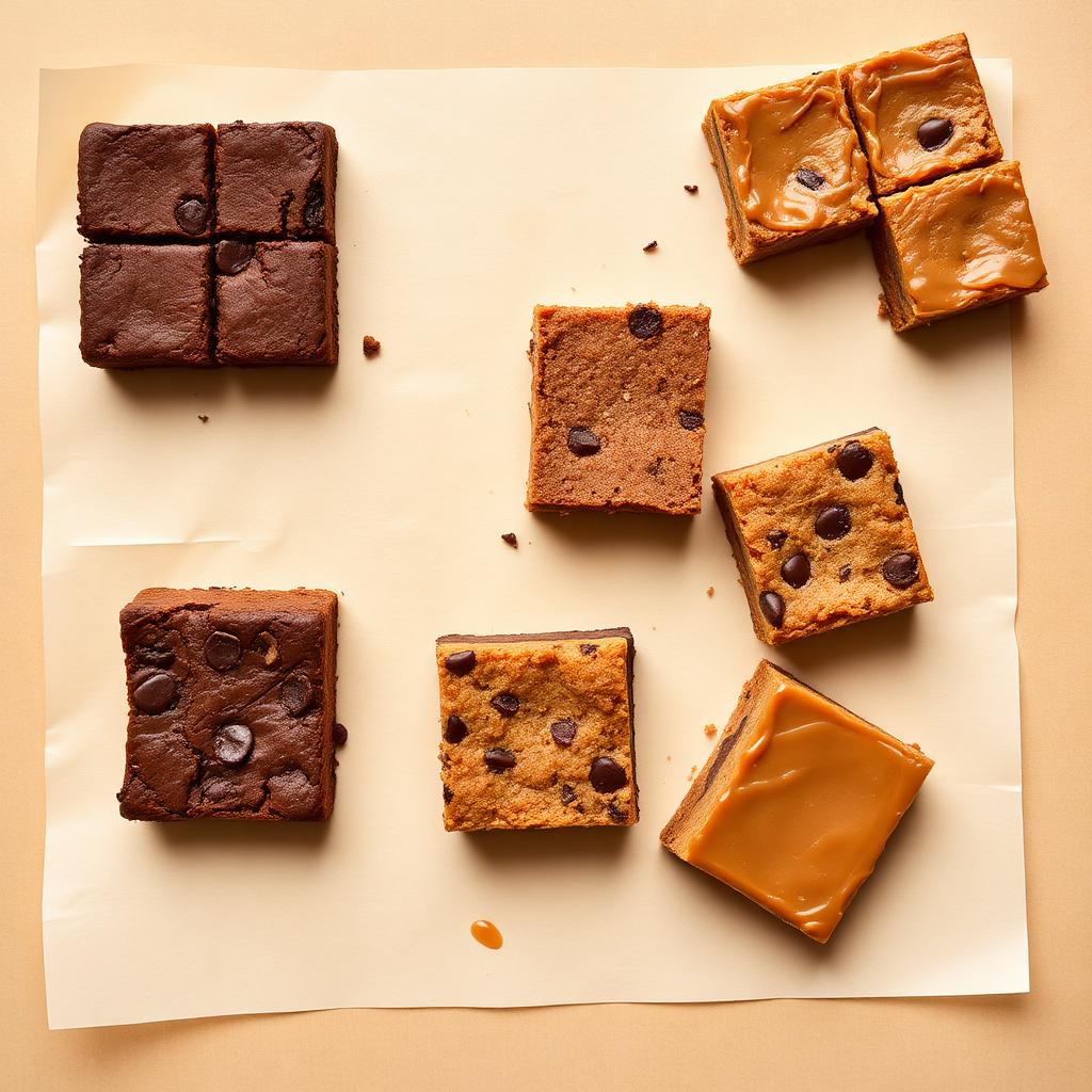 KMM tray bake selection cut into neat portions